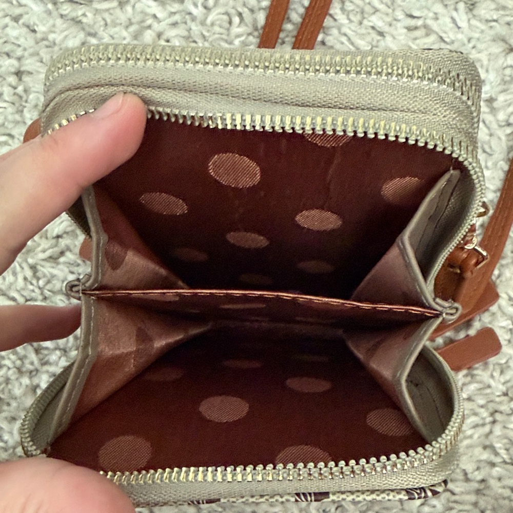 Stylish Tan and Brown Crossbody Bag - Picture 5 of 6